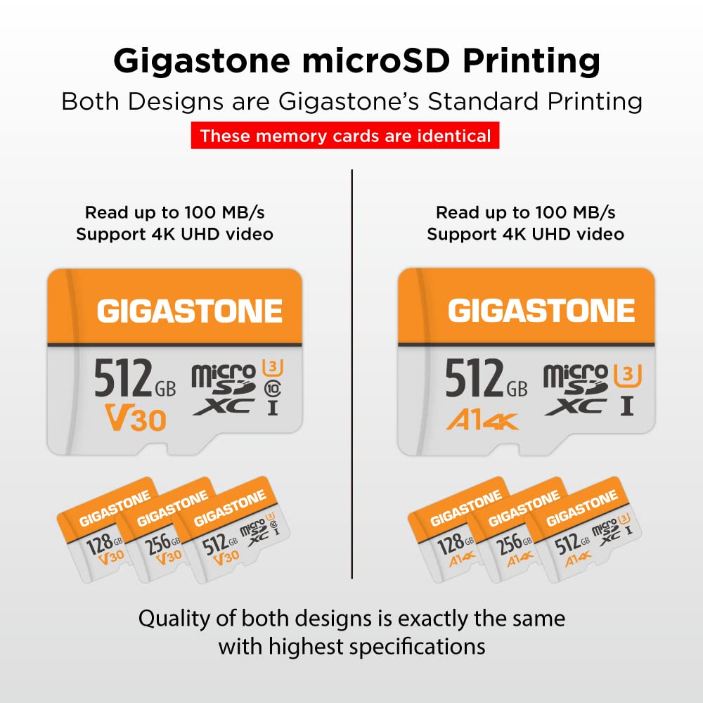 Foto 4 pulgar | Tarjeta Micro Sd Gigastone De 512 Gb, Paquete De 2 Unidades, 4k Video Pro, 100 Mb/s - Venta Internacional.