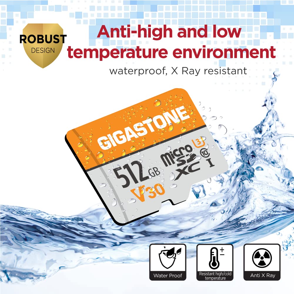 Foto 7 pulgar | Tarjeta Micro Sd Gigastone De 512 Gb, Paquete De 2 Unidades, 4k Video Pro, 100 Mb/s - Venta Internacional.