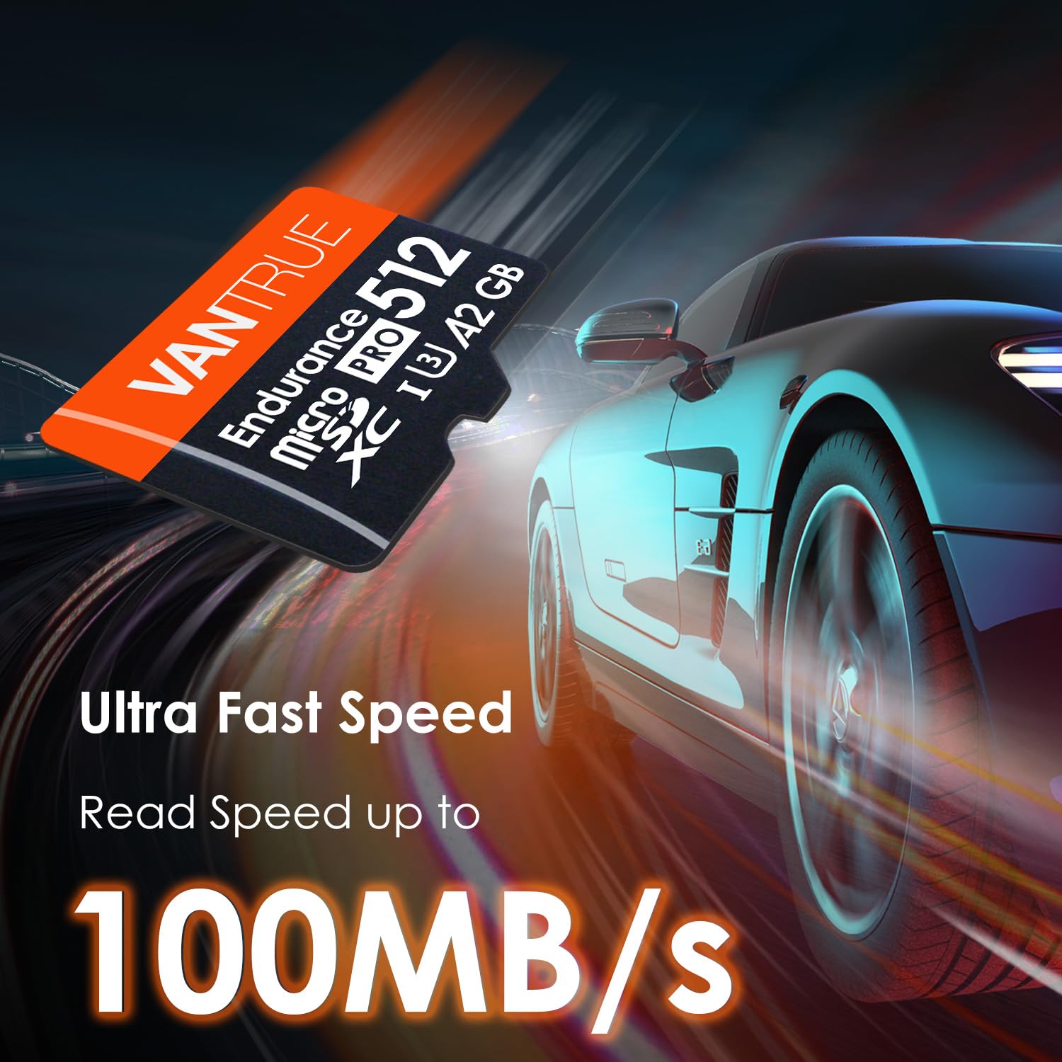 Foto 4 | Tarjeta Sd Vantrue De 512 Gb Microsdxc Uhs-i U3 4k Uhd Con Adaptador - Venta Internacional.
