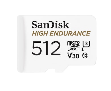 Foto 1 | Tarjeta Microsdxc Sandisk High Endurance Video 512gb C10 U3 V30 - Venta Internacional.