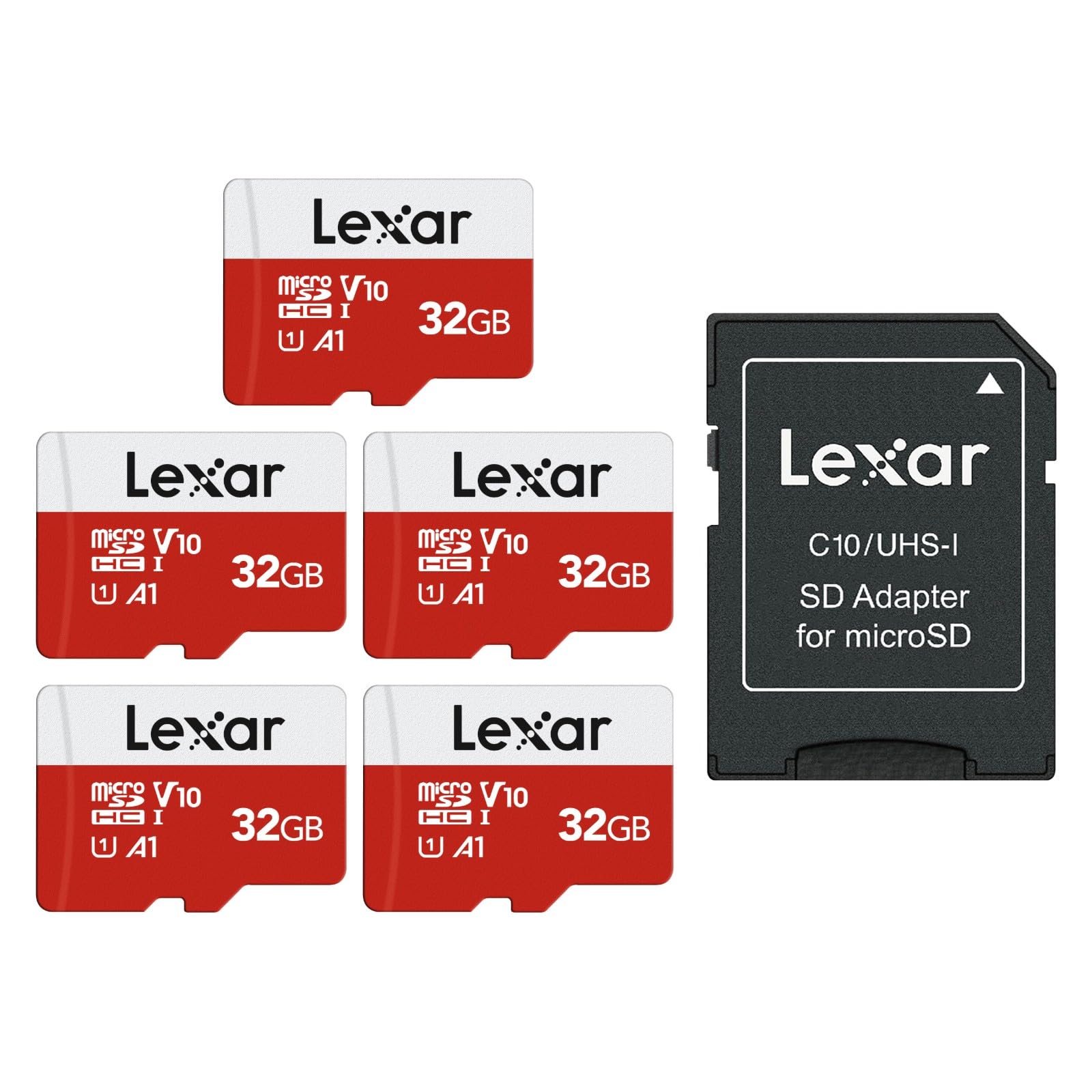 Foto 2 pulgar | Tarjeta Micro Sd Lexar E-series De 32 Gb X 5 Con Adaptador De 100 Mb/s - Venta Internacional.