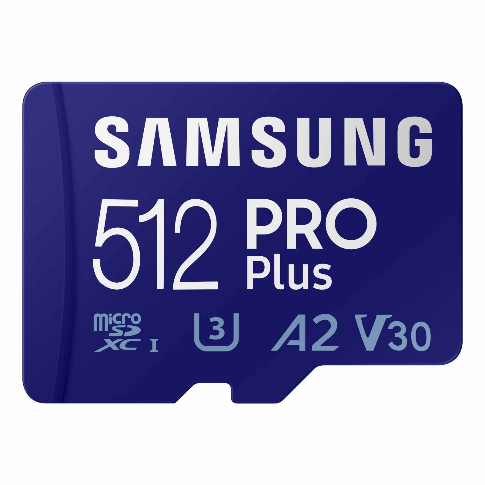 Tarjeta de Memoria Samsung Pro Plus MicroSD 512 GB con Adaptador - Venta Internacional