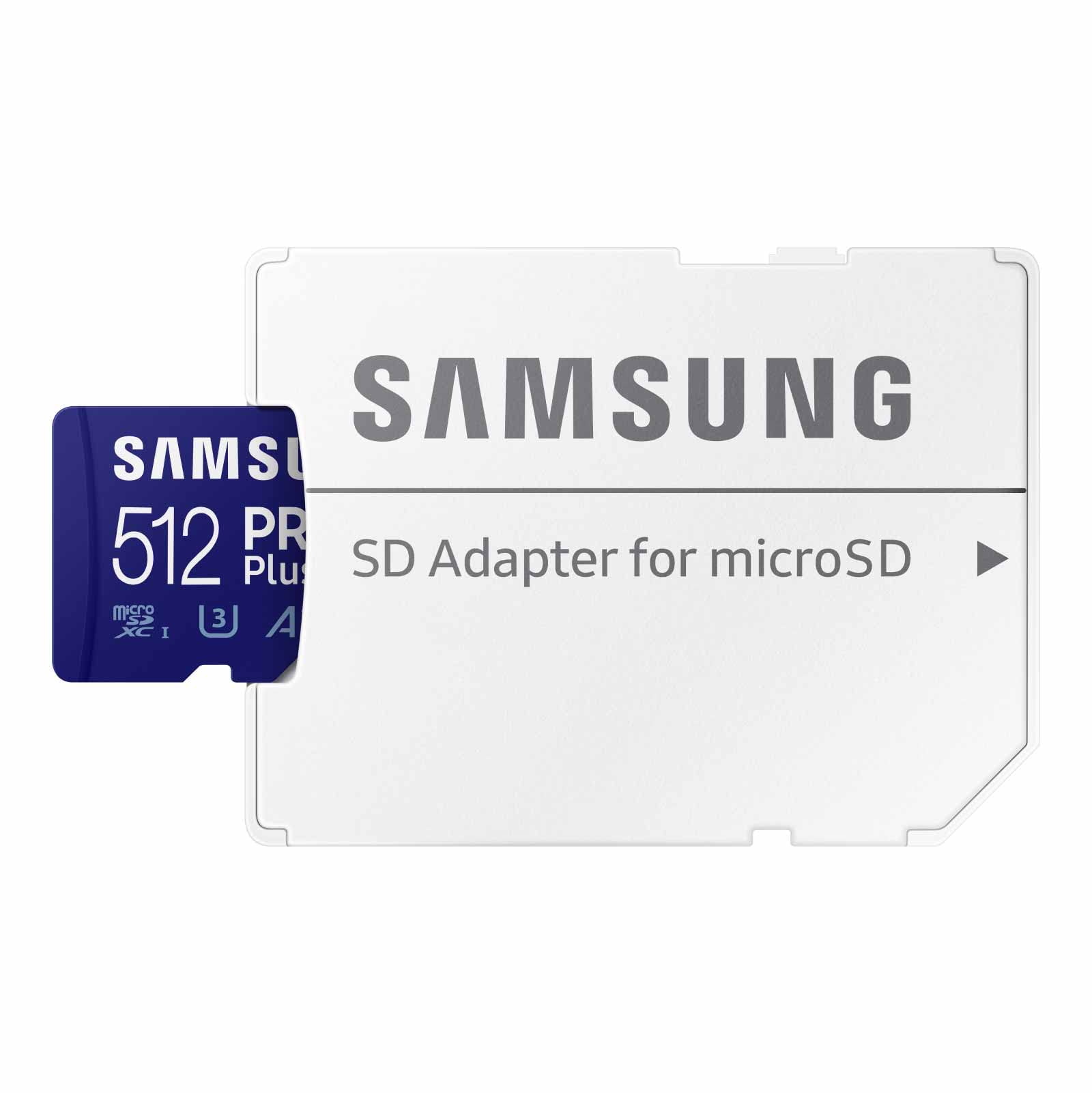 Foto 2 | Tarjeta de Memoria Samsung Pro Plus MicroSD 512 GB con Adaptador - Venta Internacional