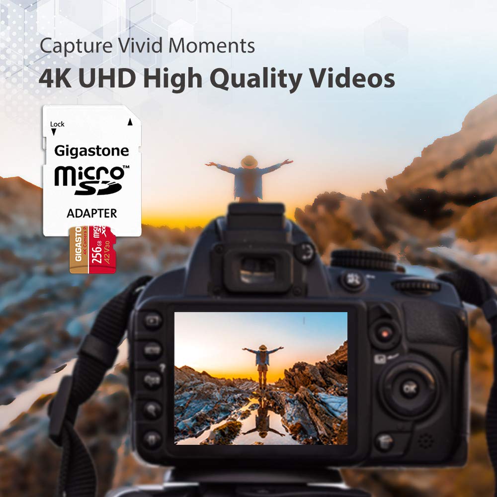 Foto 4 | Tarjeta Micro Sd Gigastone 256gb 4k Camera Pro A2 V30 Uhs-i U3 C10 - Venta Internacional.