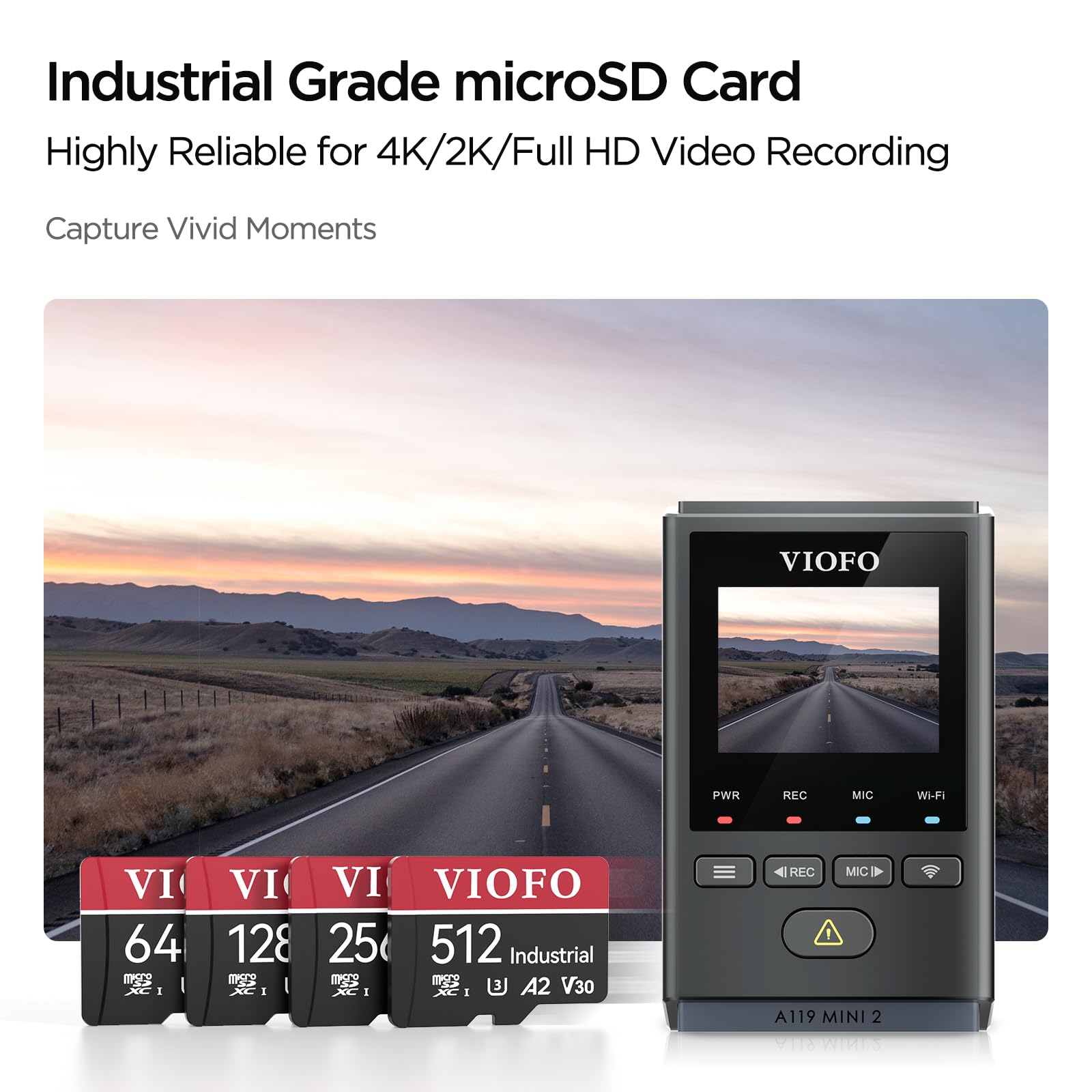 Foto 4 pulgar | Tarjeta Microsd Viofo 128 Gb De Grado Industrial U3 A2 V30 Con Adaptador - Venta Internacional.