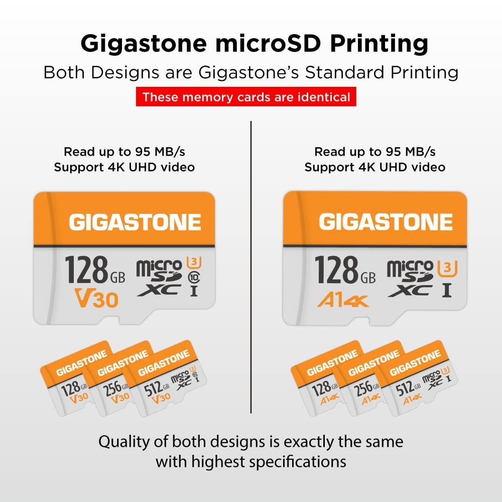 Foto 4 pulgar | Tarjeta Micro Sd Gigastone De 128 Gb, Paquete De 2 Unidades, 4k Video Pro, 95 Mb/s - Venta Internacional.