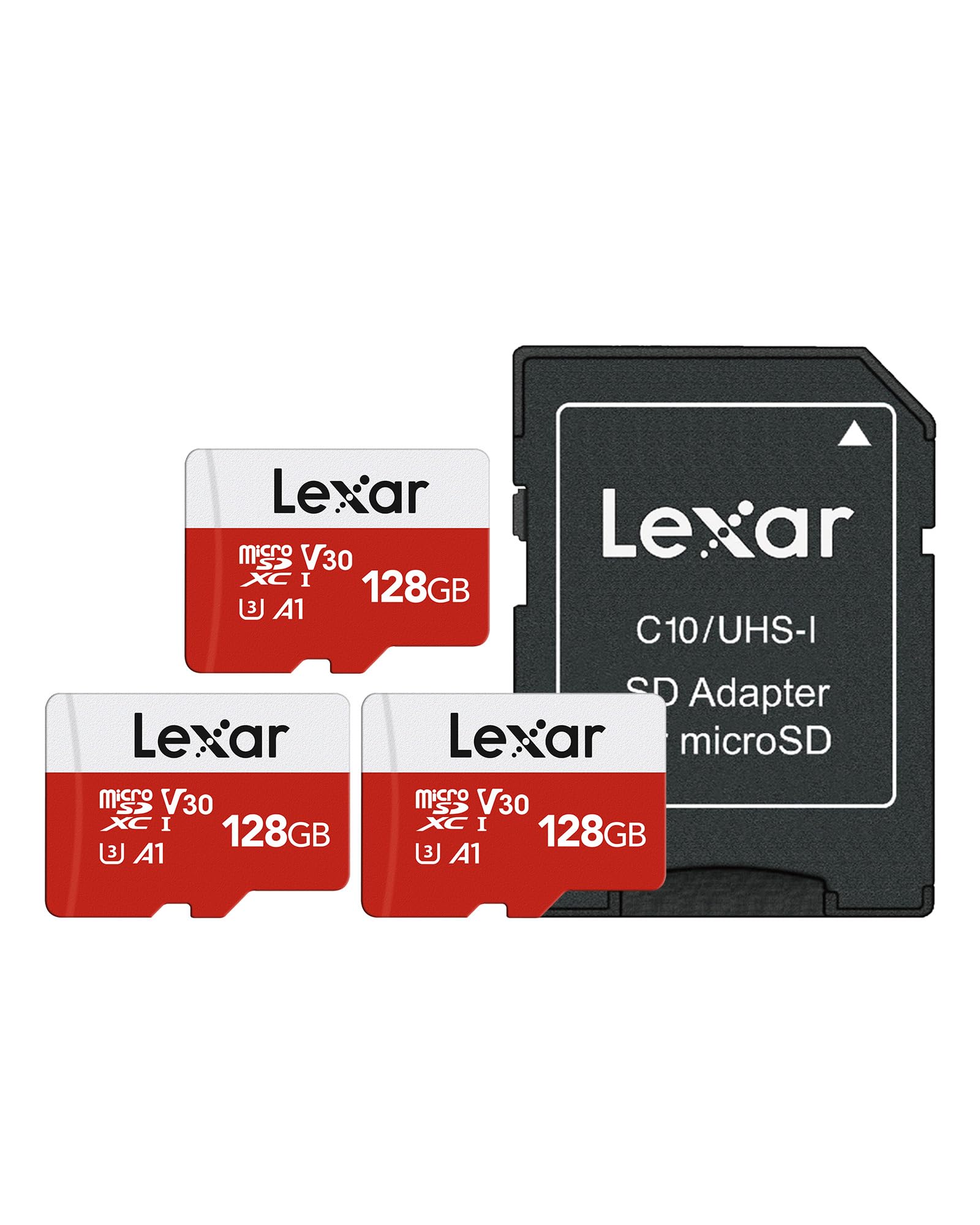 Foto 2 pulgar | Tarjeta Micro Sd Lexar E-series De 128 Gb, Paquete De 3 Con Adaptador - Venta Internacional.