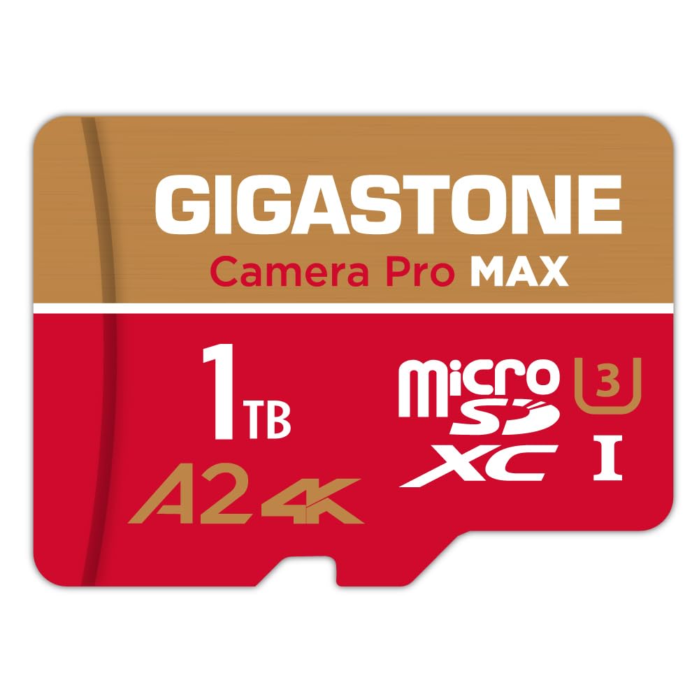 Tarjeta Micro Sd Gigastone 4k Camera Pro Max De 1 Tb Con Adaptador - Venta Internacional.