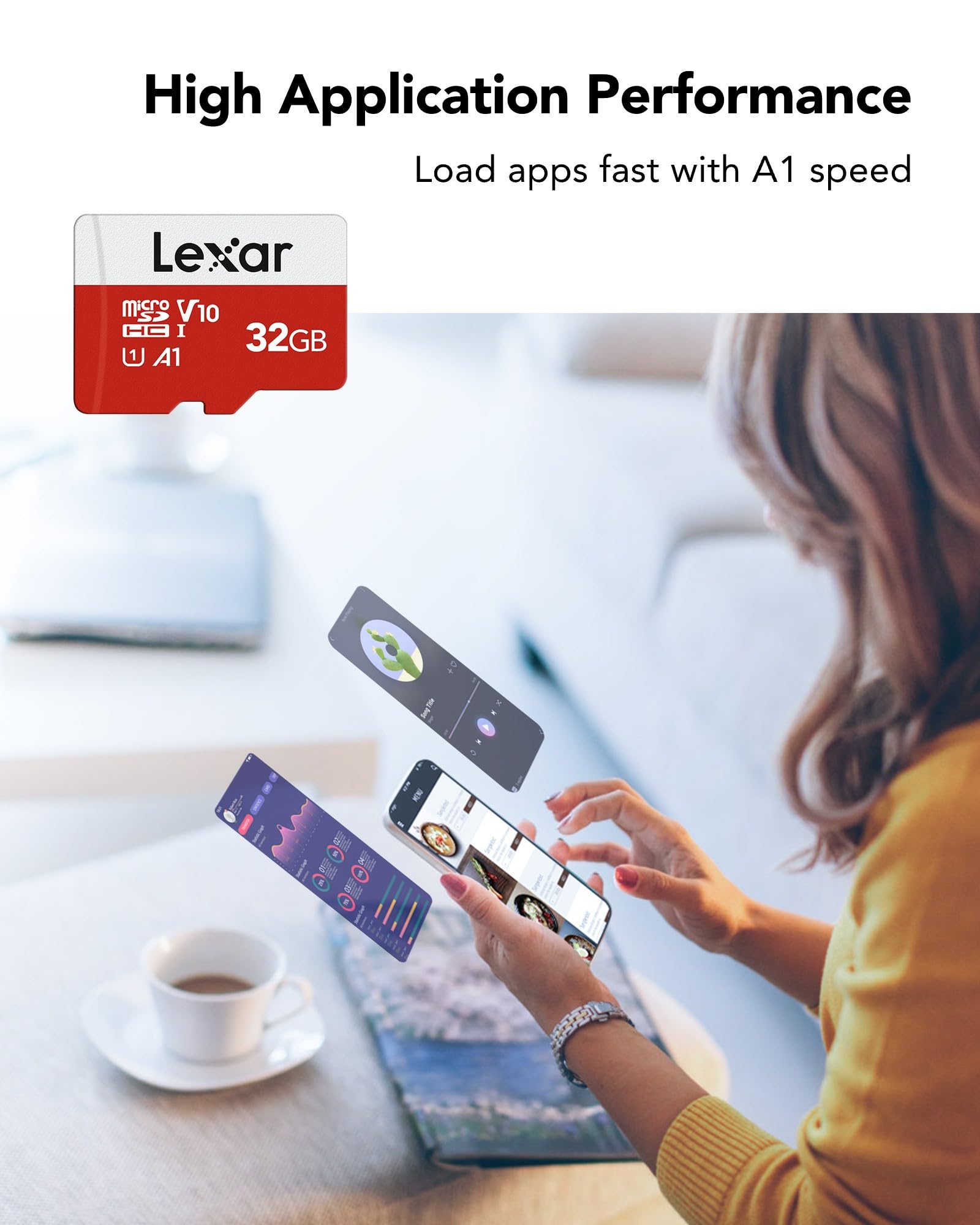 Foto 6 pulgar | Tarjeta Micro Sd Lexar De 32 Gb, Paquete De 3 Con Adaptador De Hasta 100 Mb/s - Venta Internacional.
