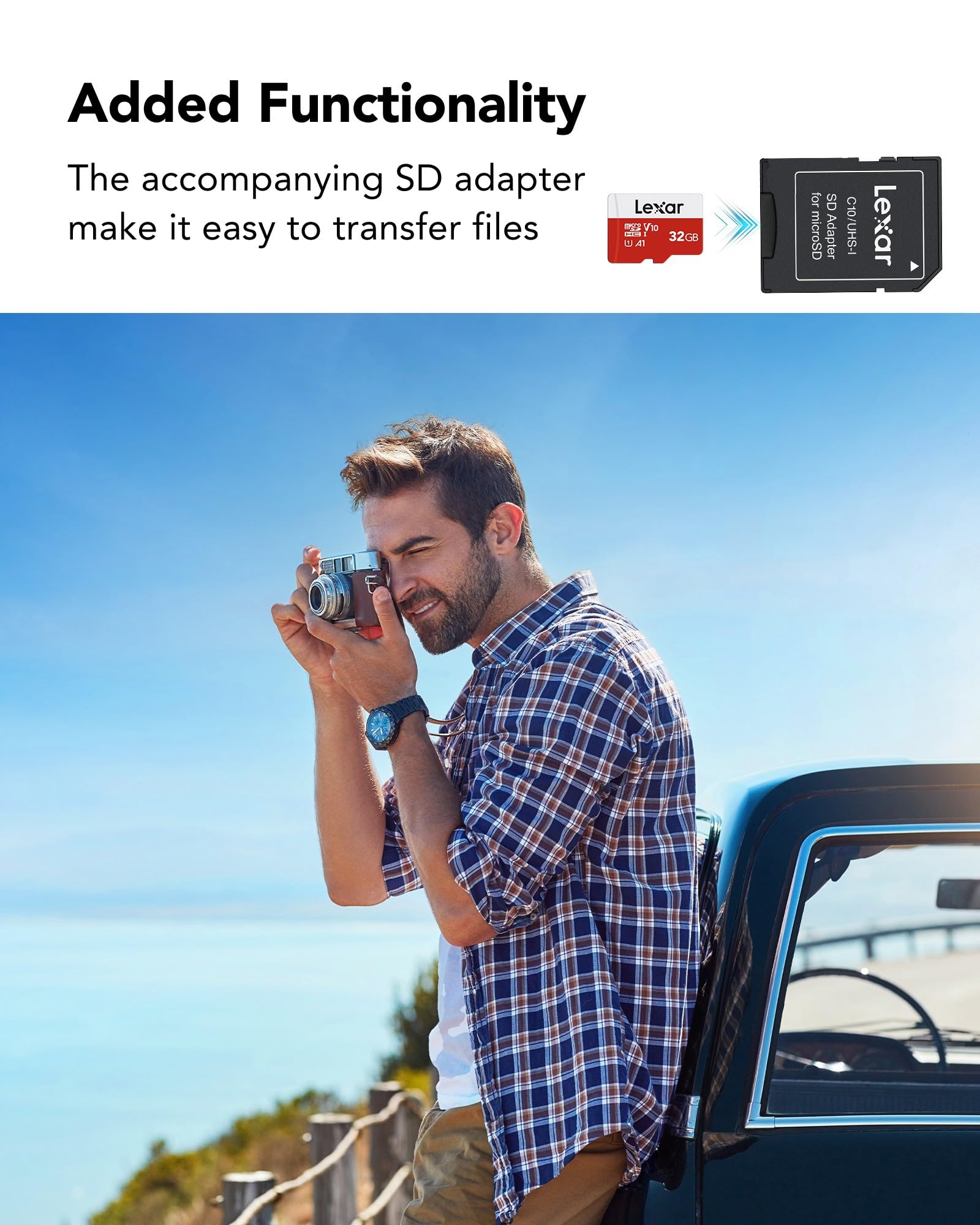 Foto 7 pulgar | Tarjeta Micro Sd Lexar De 32 Gb, Paquete De 3 Con Adaptador De Hasta 100 Mb/s - Venta Internacional.
