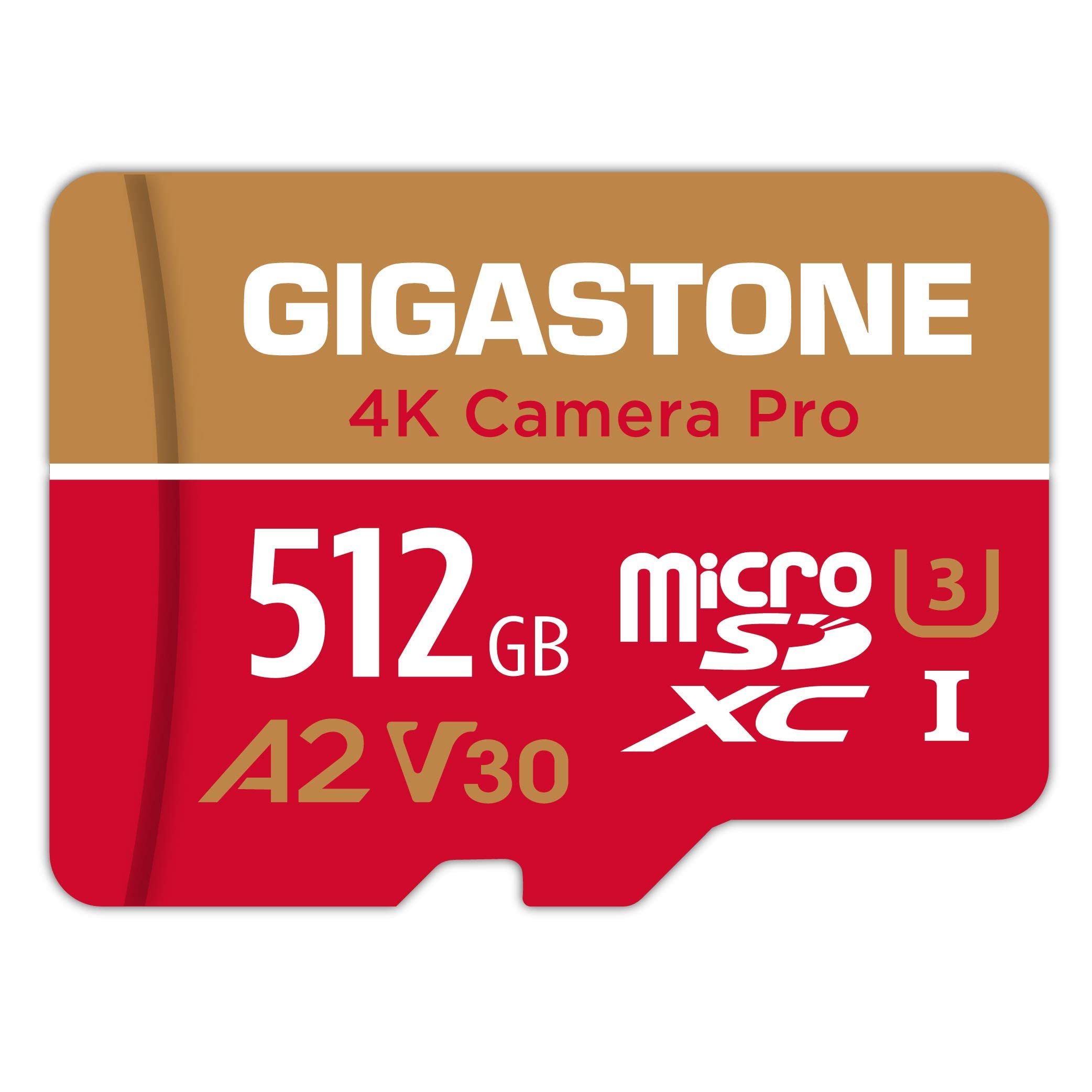 Foto 2 pulgar | Tarjeta Micro Sd Gigastone 512 Gb 4k Camera Pro A2 V30 Class 10 - Venta Internacional.