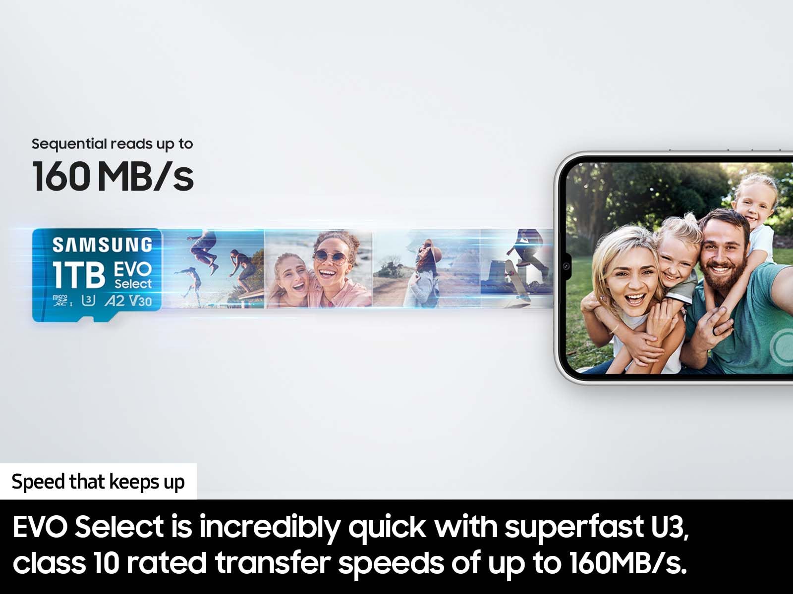Foto 4 | Tarjeta De Memoria Samsung Evo Select Microsd 256gb Con Adaptador - Venta Internacional.