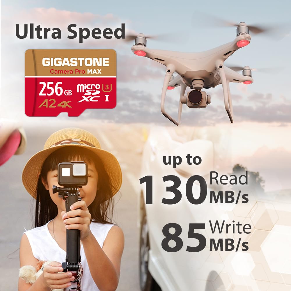 Foto 2 | [tarjeta De Memoria] Tarjeta Micro Sd Gigastone De 256 Gb Para Cámara 4k Pro Max - Venta Internacional.