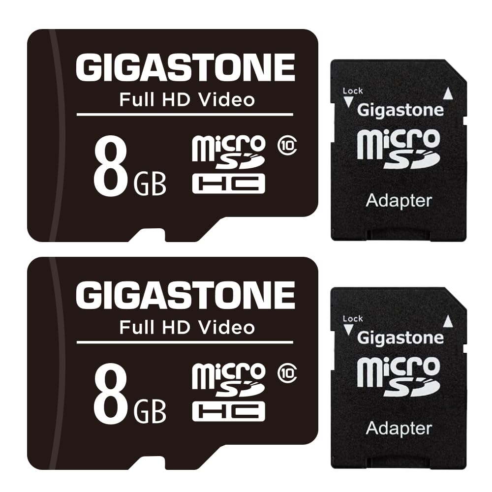 Foto 2 pulgar | Tarjeta Micro Sd Gigastone De 8 Gb, Paquete De 2 Unidades, Vídeo Full Hd De 85 Mb/s - Venta Internacional.