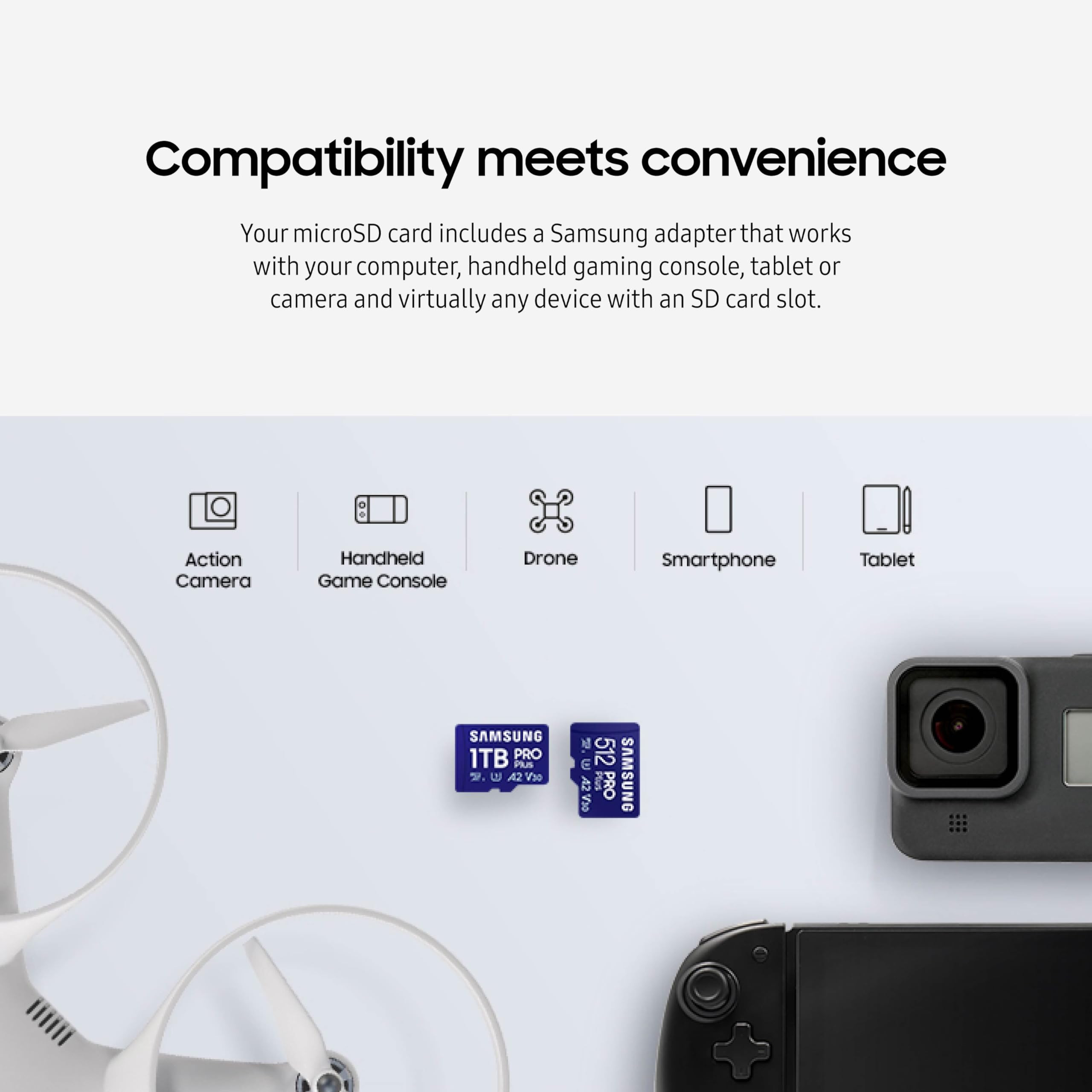 Foto 3 | Tarjeta De Memoria Samsung Pro Plus Microsd De 128 Gb Con Lector De 180 Mb/s - Venta Internacional.