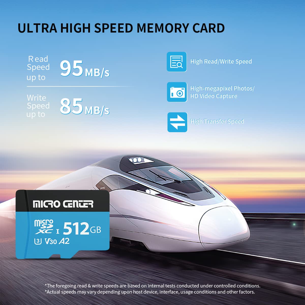 Foto 3 | Tarjeta Micro Sd Inland Micro Center Performance 512 Gb A2 V30 - Venta Internacional.