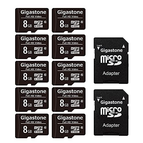 Foto 8 pulgar | Tarjeta Micro Sd Gigastone De 8 Gb, Paquete De 10 Unidades, Vídeo Full Hd, 85 Mb/s - Venta Internacional.