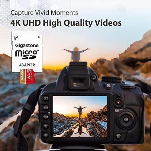 Foto 6 | Tarjeta Micro Sd Gigastone 32 Gb, Paquete De 2 Unidades, 4k Camera Pro 95 Mb/s - Venta Internacional.