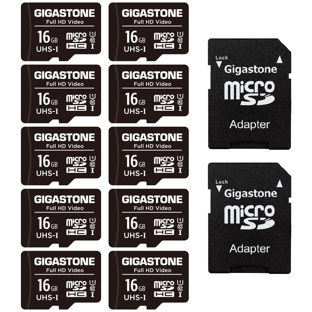 Foto 2 pulgar | Tarjeta Micro Sd Gigastone De 16 Gb, Paquete De 10 Unidades, Vídeo Fhd, 85 Mb/s - Venta Internacional.