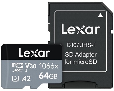 Foto 1 | Tarjeta Micro Sd Lexar Professional 64 Gb 1066x Uhs-i, U3, V30 - Venta Internacional.