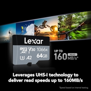 Foto 3 | Tarjeta Micro Sd Lexar Professional 64 Gb 1066x Uhs-i, U3, V30 - Venta Internacional.