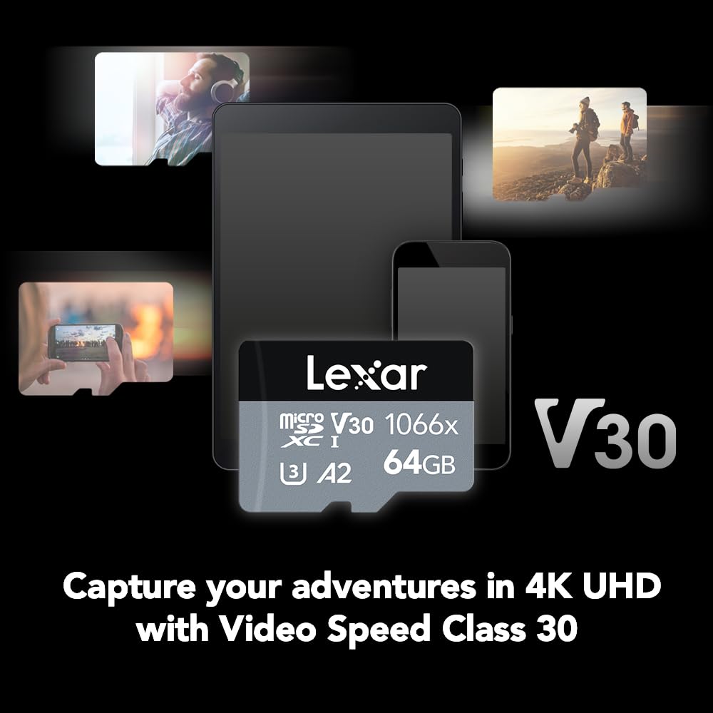 Foto 5 | Tarjeta Micro Sd Lexar Professional 64 Gb 1066x Uhs-i, U3, V30 - Venta Internacional.
