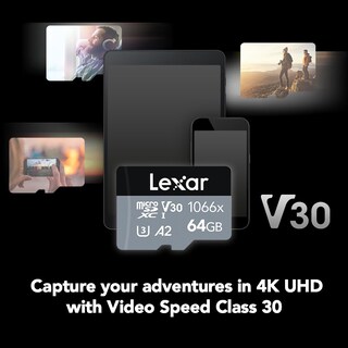 Foto 5 | Tarjeta Micro Sd Lexar Professional 64 Gb 1066x Uhs-i, U3, V30 - Venta Internacional.