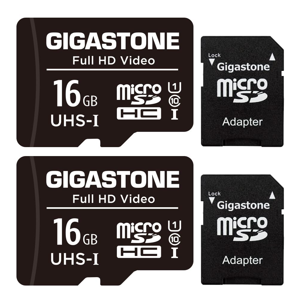 Tarjeta Micro Sd Gigastone De 16 Gb, Paquete De 2 Unidades, Vídeo Fhd, 85 Mb/s - Venta Internacional.