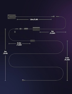 Foto 2 | Cable De Extensión De Relé Govee De 3 M Para Lámpara De Cubierta H7067/8/9 - Venta Internacional.
