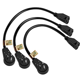 Foto 1 | Cable de Extensión Nekteck con Enchufe Plano Giratorio de 360° 30 cm 14 AWG - Venta Internacional