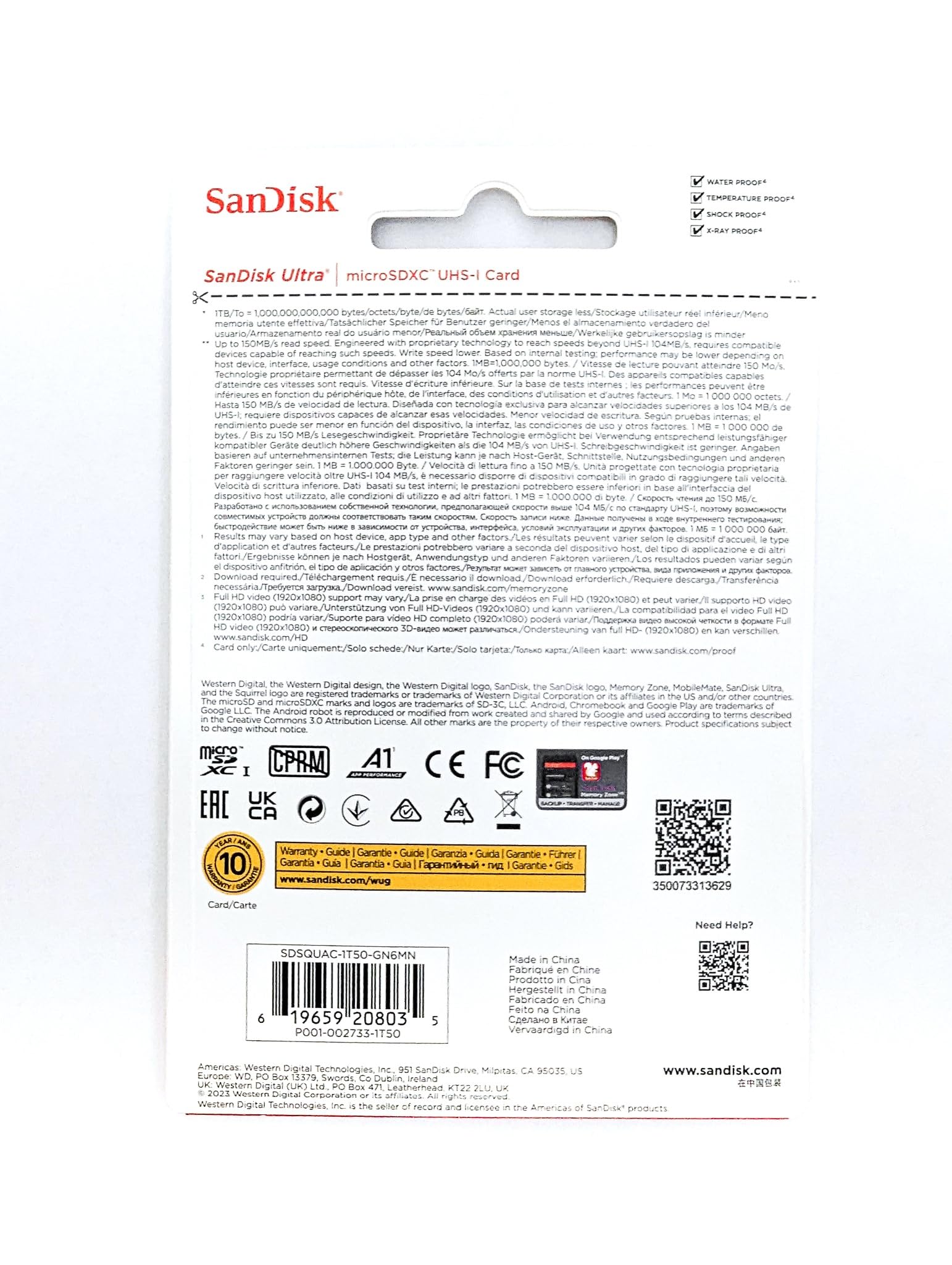 Foto 4 pulgar | Tarjeta de Memoria Sandisk Ultra Microsdxc Uhs-i 1,5 TB 150 Mb/s - Venta Internacional