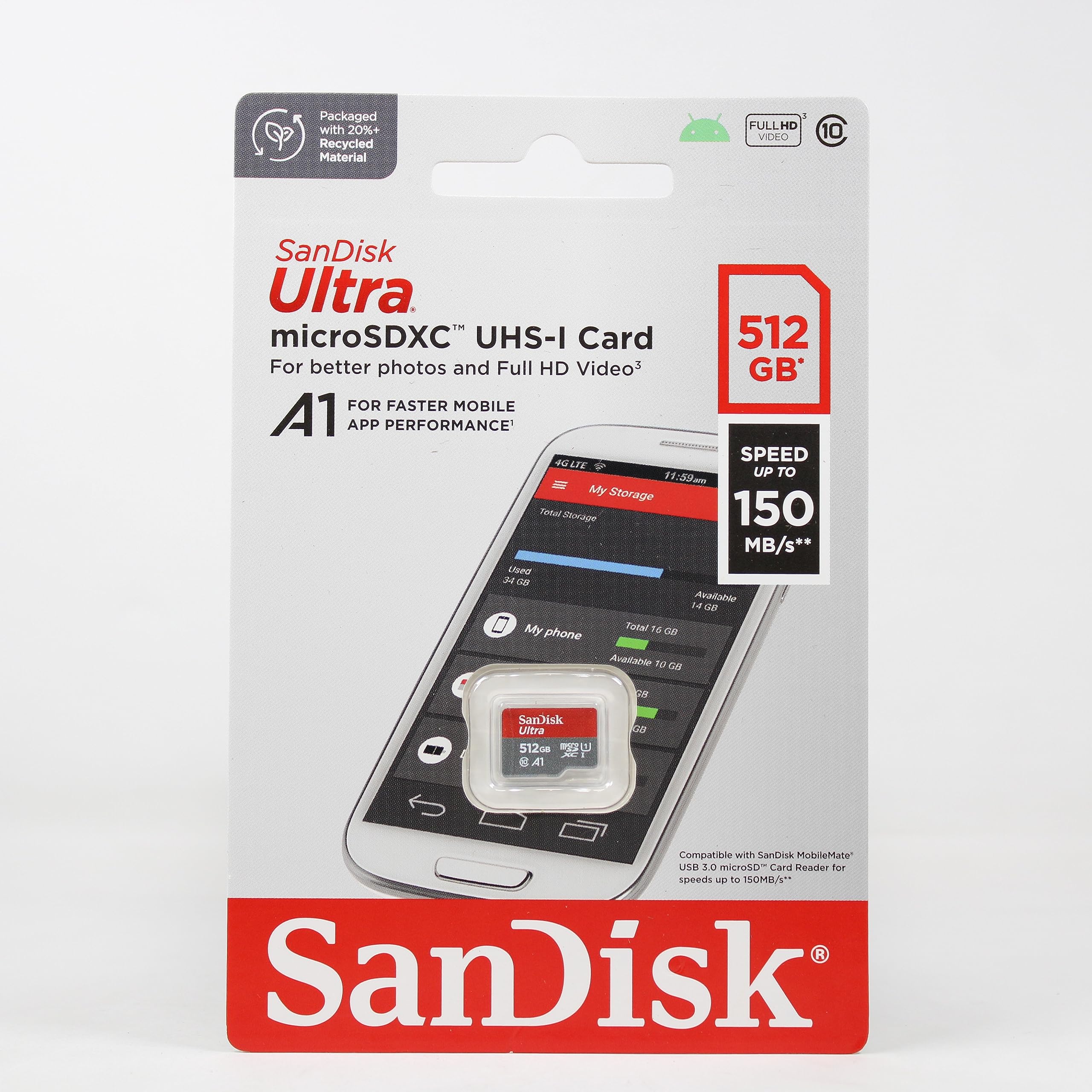 Foto 3 pulgar | Tarjeta de Memoria Sandisk Microsdxc Ultra 512 GB 150mb/s - Venta Internacional