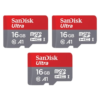 Foto 1 | Tarjeta de Memoria Sandisk Ultra Microsdhc Uhs-i De 16 Gb (3 X 16 Gb) - Venta Internacional