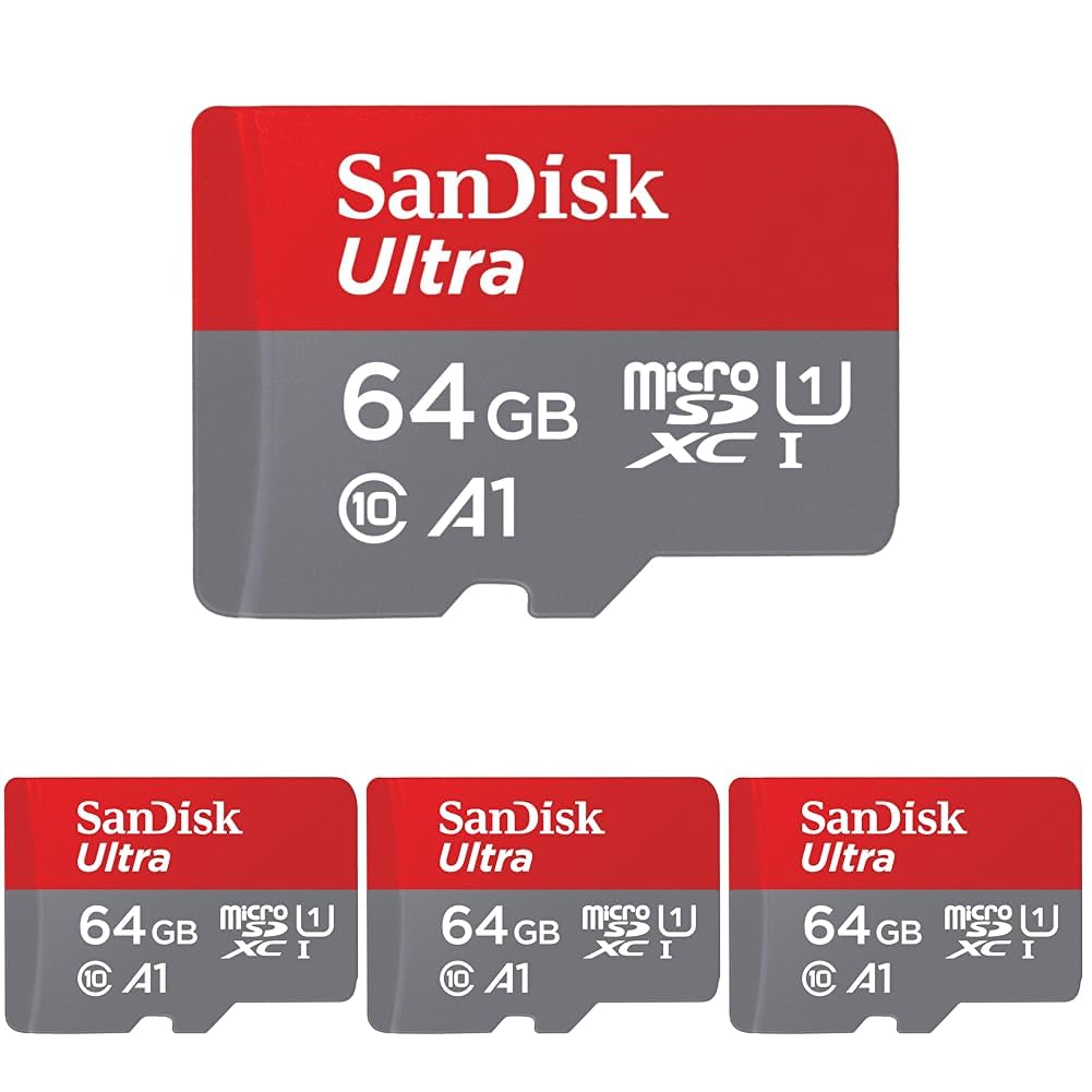 Foto 2 pulgar | Tarjeta de Memoria Sandisk Ultra Microsdxc 64gb 4 Piezas-Venta Internacional