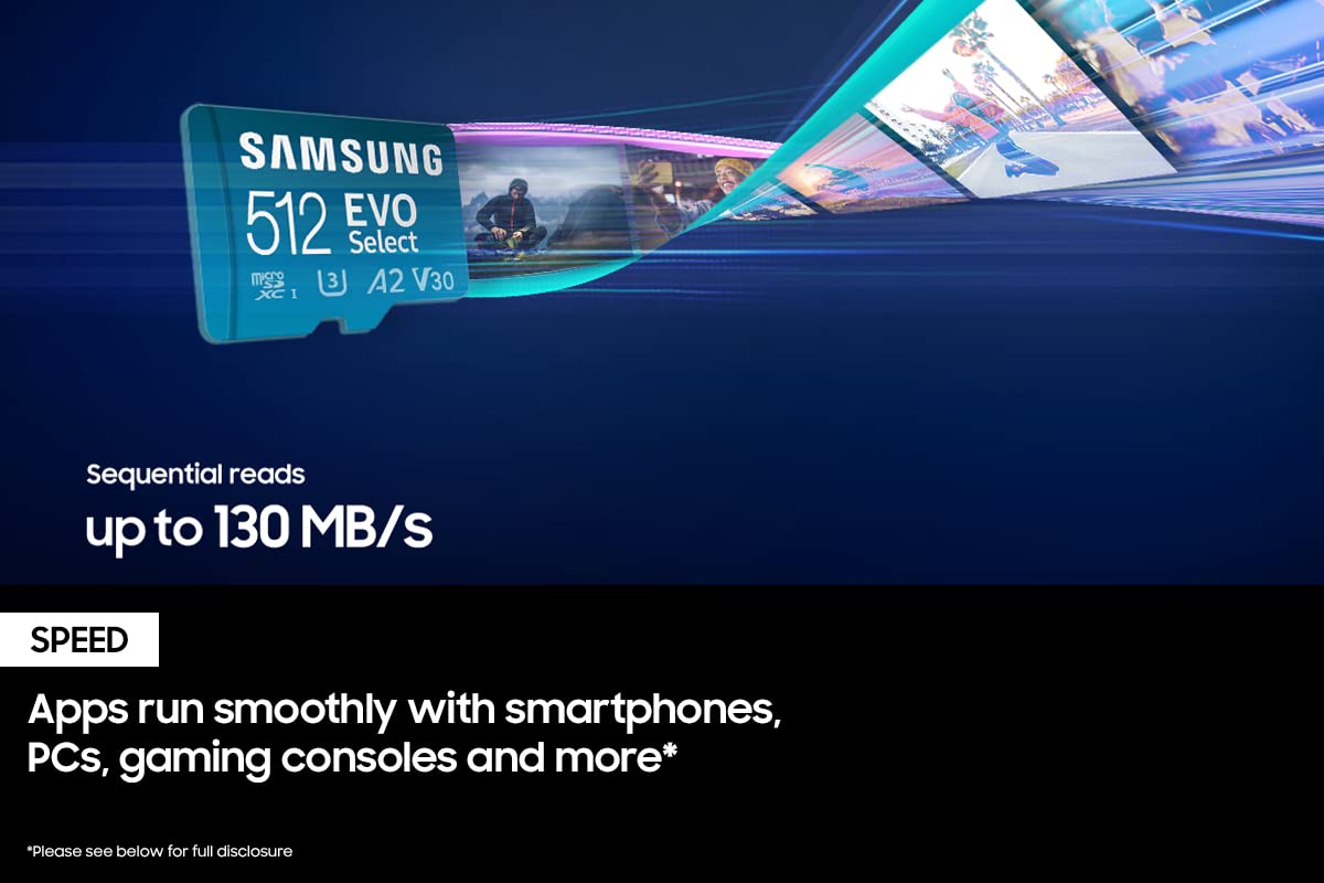 Foto 5 pulgar | Tarjeta De Memoria Micro Sd Samsung Evo Select 512gb Con Adaptador - Venta Internacional.