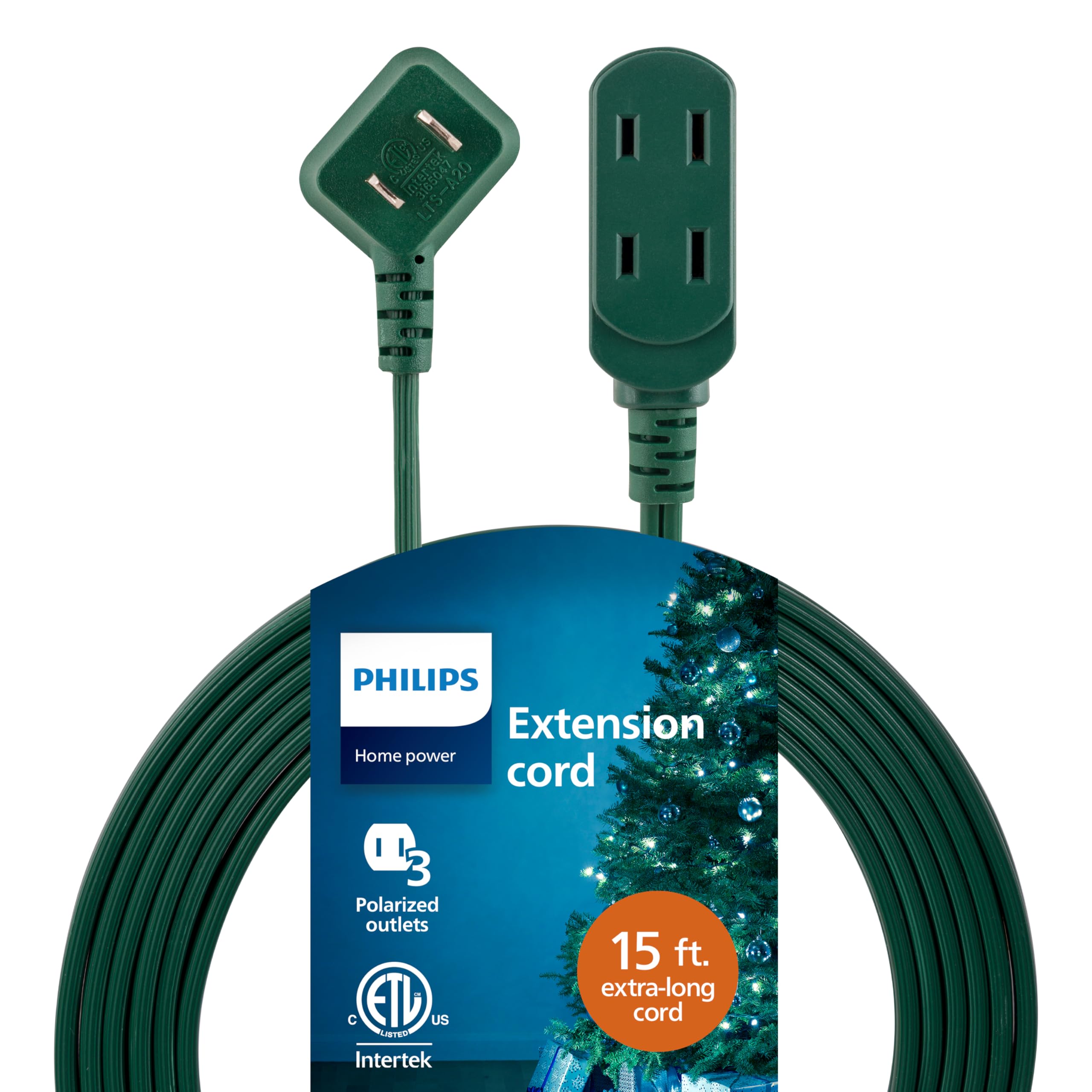 Foto 2 pulgar | Cable De Extensión Philips Sps1032ge/27 De 15 Pies Con 3 Salidas, Verde - Venta Internacional.