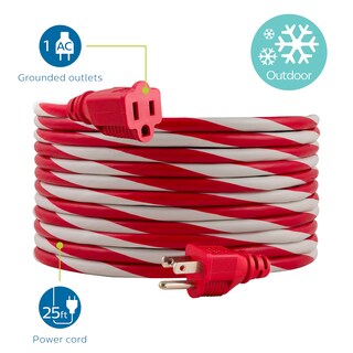 Foto 2 | Cable De Extensión Philips Outdoor 25 Pies 125 V 13 A 1625 W Rojo/blanco - Venta Internacional.