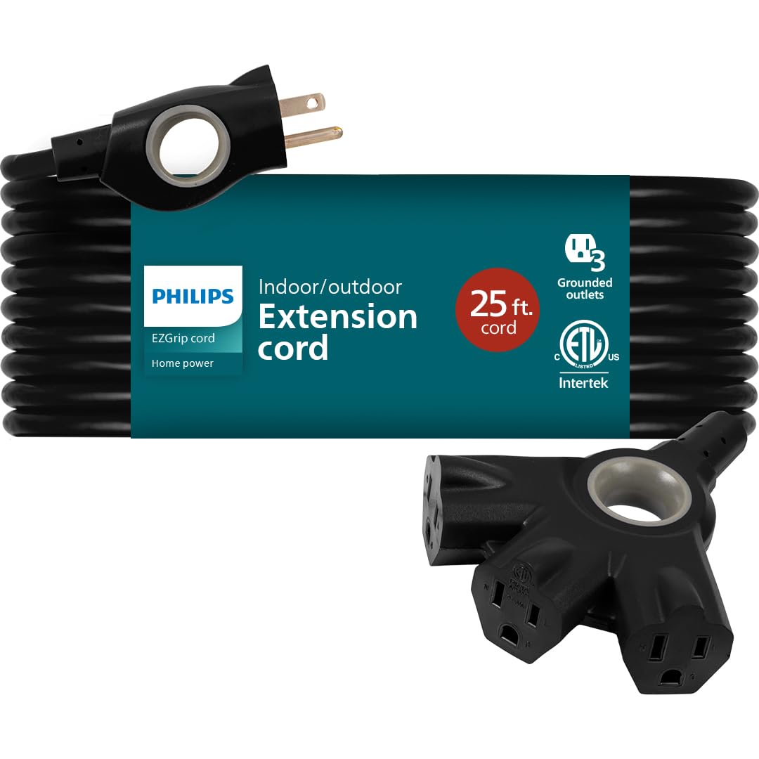 Cable De Extensión Philips Ezgrip Spc3253zb/37-t1 25 Pies 16 Awg - Venta Internacional.