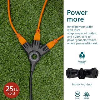 Foto 3 | Cable De Extensión Philips Ezgrip Spc3253zb/37-t1 25 Pies 16 Awg - Venta Internacional.