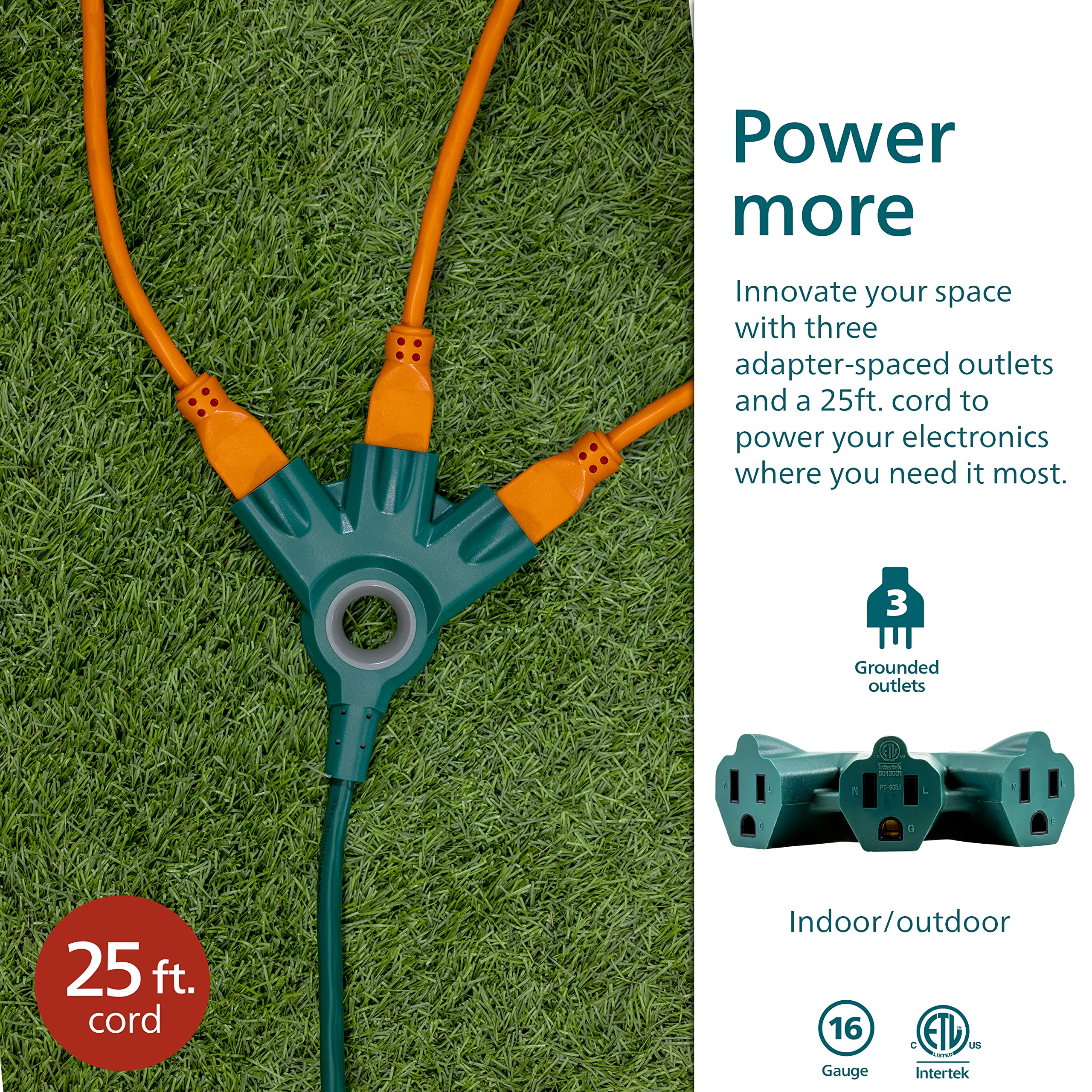 Foto 4 pulgar | Cable De Extensión Philips Ezgrip Spc6253zg/37-t1 25 Pies 16 Awg - Venta Internacional.