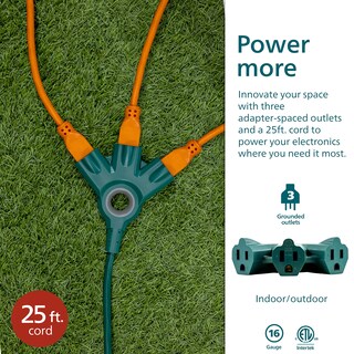 Foto 3 | Cable De Extensión Philips Ezgrip Spc6253zg/37-t1 25 Pies 16 Awg - Venta Internacional.
