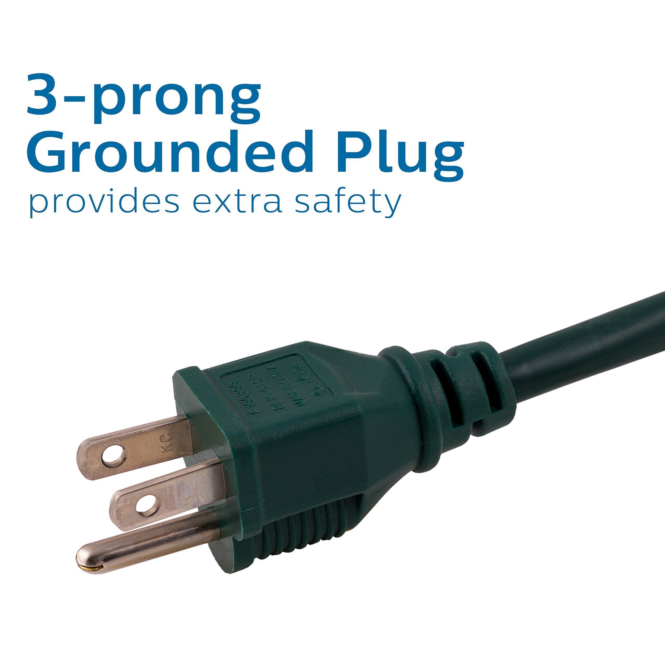Foto 3 | Cable De Extensión Para Exteriores Philips Sps1037gf/27 De 25 Pies Con 3 Salidas - Venta Internacional.