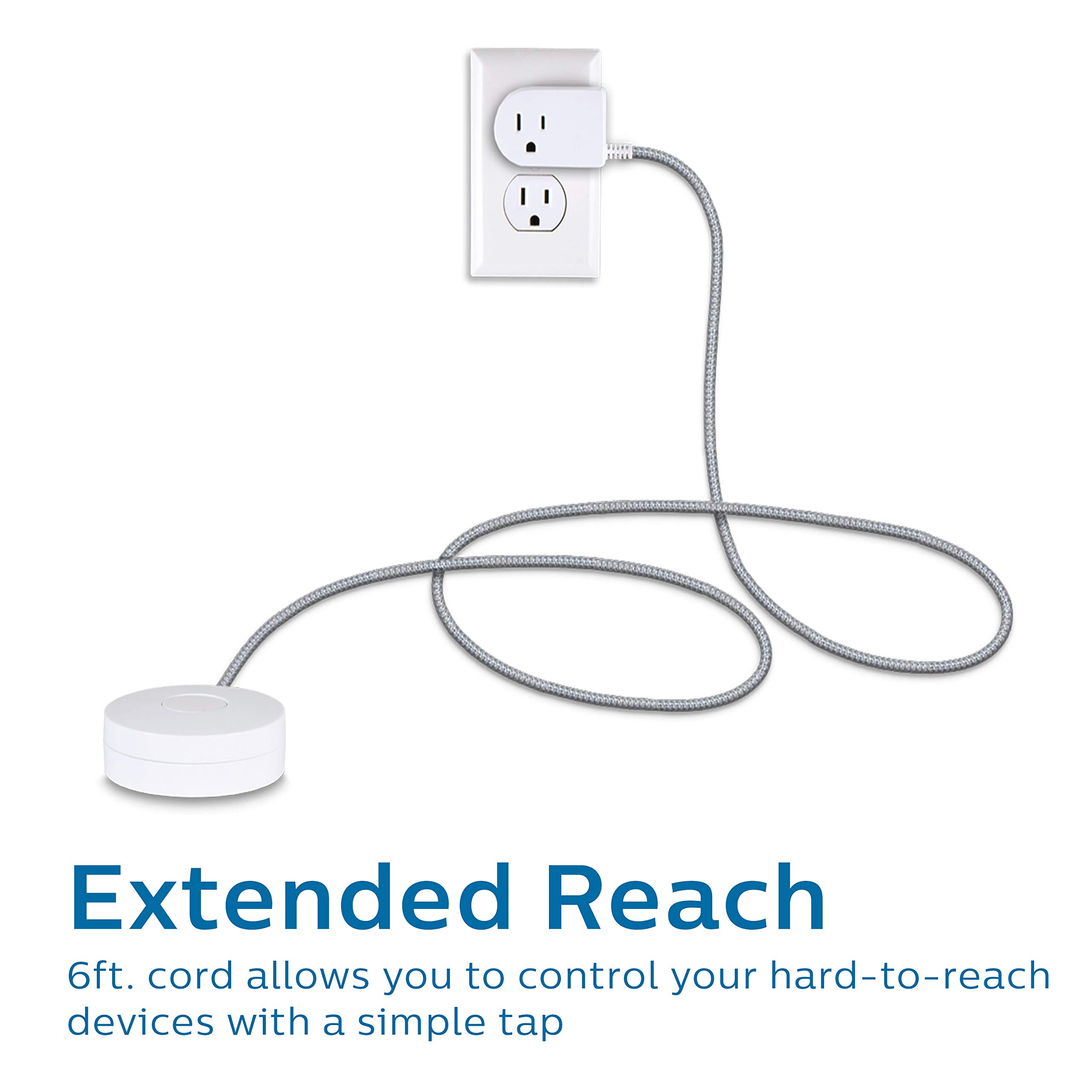Foto 4 pulgar | Cable de Alimentación Philips Sps1611wa/37 De 6 Pies Con Interruptor De Encendido/apagado Blanco - Venta Internacional