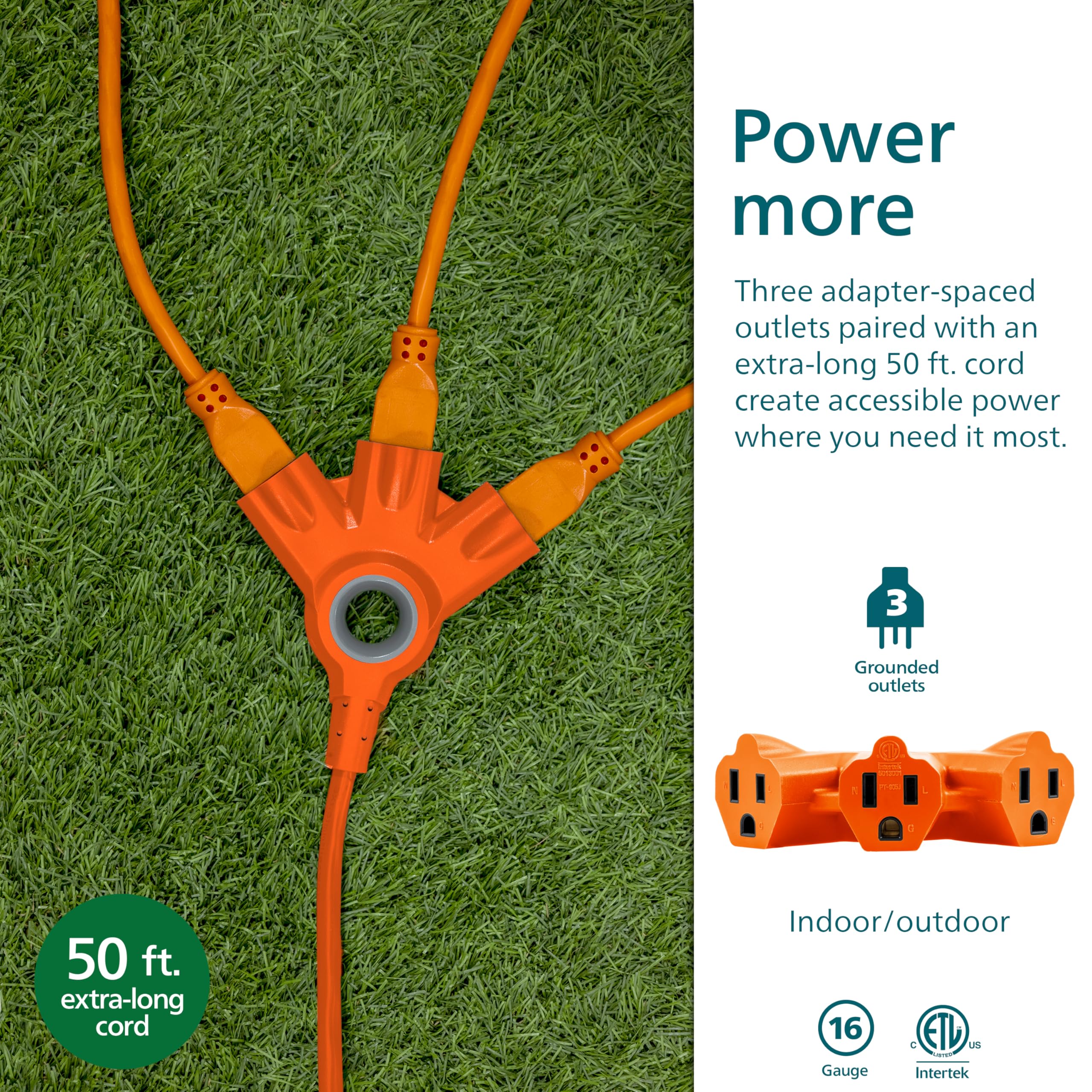 Foto 3 | Cable De Extensión Philips Ezgrip Sps3783o/37 15 M 16 Awg - Venta Internacional.