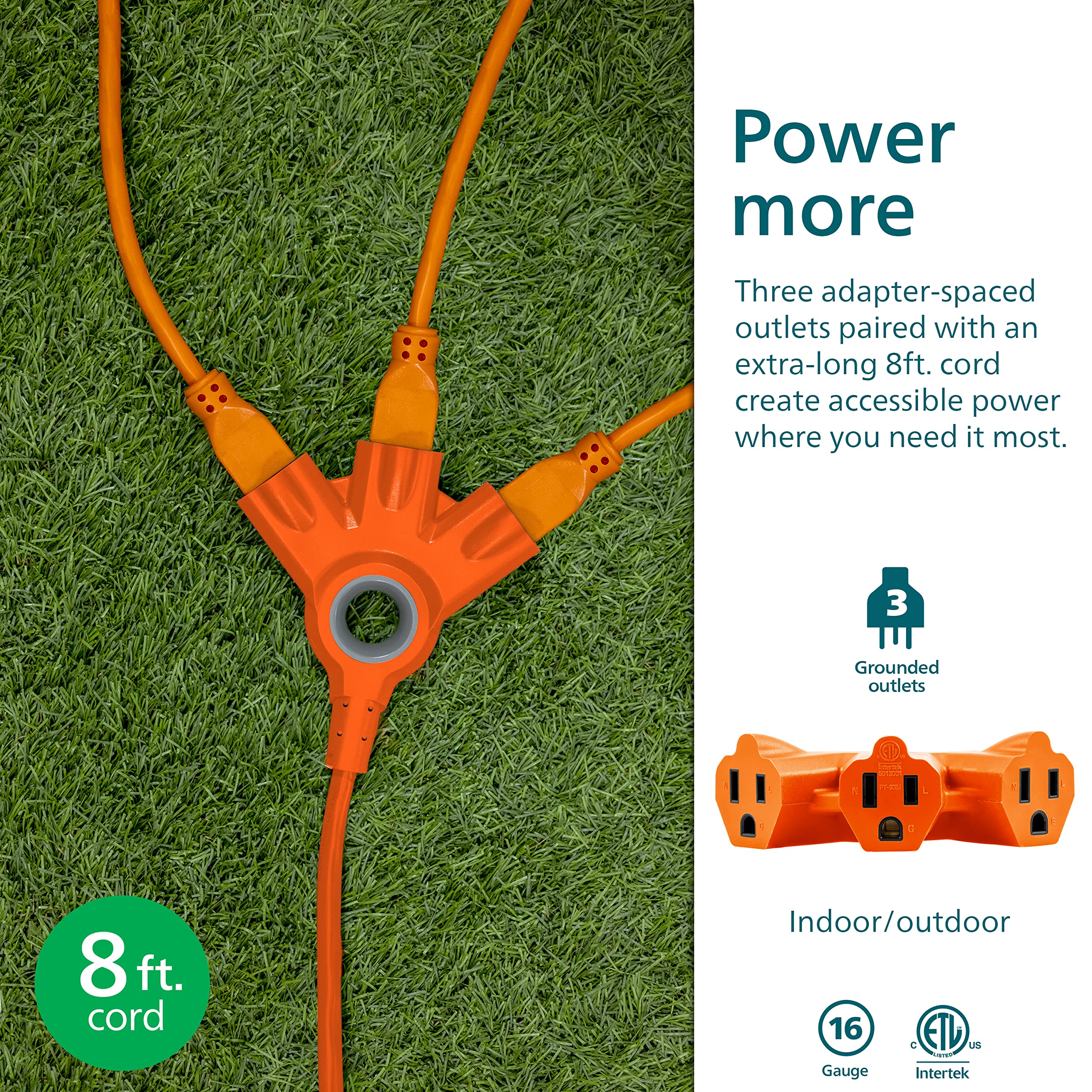 Foto 4 pulgar | Cable De Extensión Philips Ezgrip Spc3083zo/37-t1 8 Pies 16 Awg Verde - Venta Internacional.
