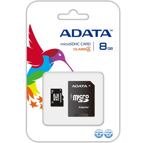 Foto 4 pulgar | Tarjeta De Memoria Adata Microsdhc 8gb Class 4 Con Adaptador Ausdh8gcl4 - Venta Internacional.