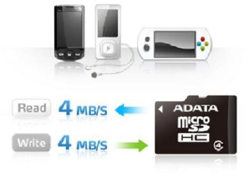 Foto 4 | Tarjeta De Memoria Adata Microsdhc 8gb Class 4 Con Adaptador Ausdh8gcl4 - Venta Internacional.