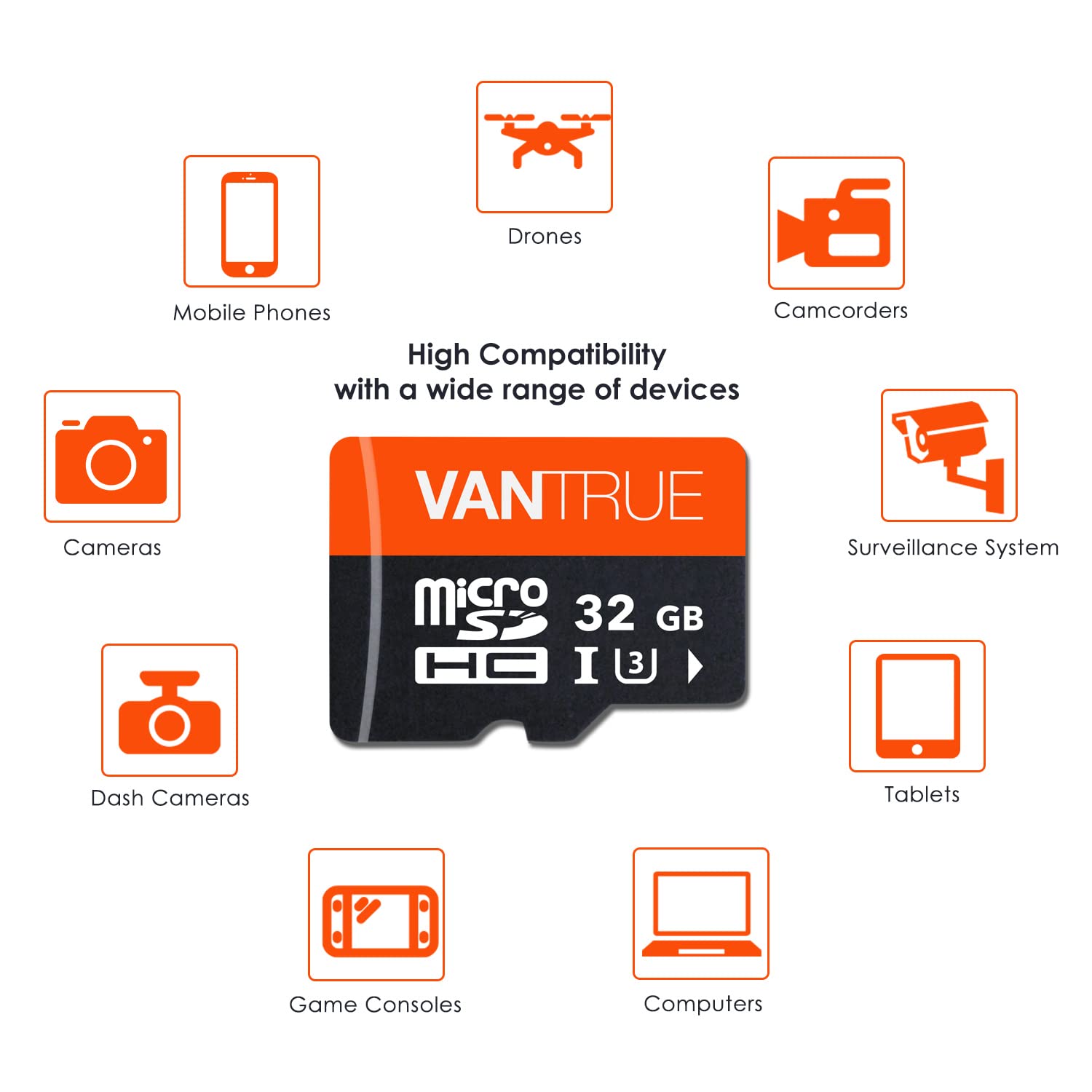 Foto 7 | Tarjeta Microsdhc Vantrue 32gb U3 Con Adaptador - Venta Internacional.