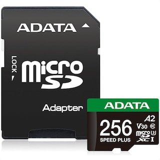 Foto 1 | Memoria Microsd Adata Speed Plus 256gb Sdxc Uhs-i U3 V30 Clase 10 A2 Con Adaptador Ud256gui3v30a2sp-ra1