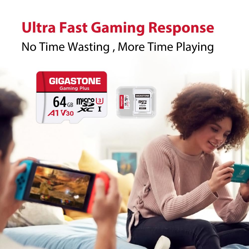 Foto 5 pulgar | Tarjeta Micro Sd Gigastone Gaming Plus 64 Gb, Paquete De 2 Unidades Nintendo - Venta Internacional.